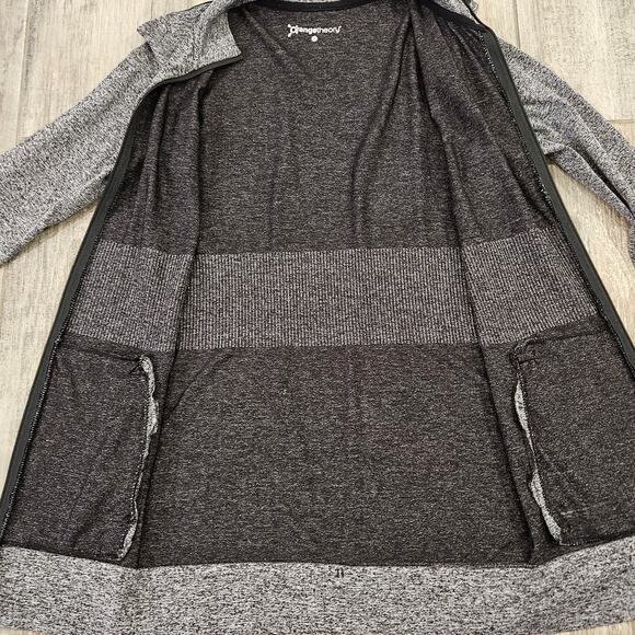 Orange Theory Track Jacket Womens S Fitted Lightweight Athletic Grey Full Zip - Picture 8 of 9